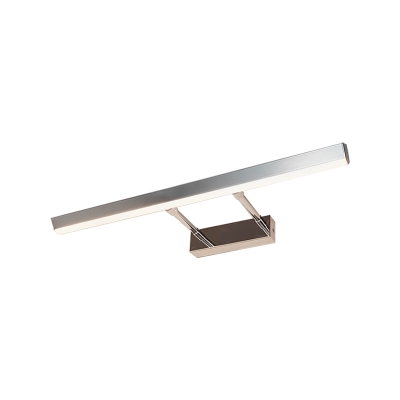 Black/Chrome Linear Wall Sconce Modern Acrylic Extendable Wall Lights with White/Warm Lighting