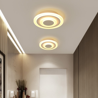 Acrylic Round Square Ceiling Lamp Minimalist Led Flush Mount Light For Hallway Beautifulhalo Com - Led Ceiling Lights For Hallway