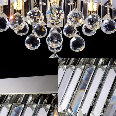 Squared Ceiling Lights Modern Crystal Ball Crystal Fringe Ceiling Light Fixtures for Bedroom