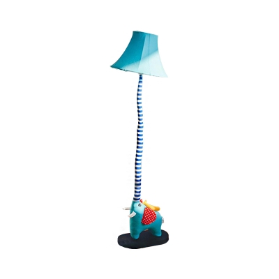 Stripe Animal Night Light Fabric 1 Head Novelty Floor Lamp for Children Kids Bedroom