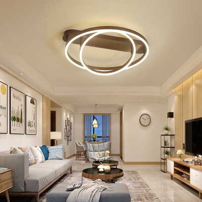 2 3 4 Rings Adjustable Ceiling Light Nordic Metal Flush Lighting In