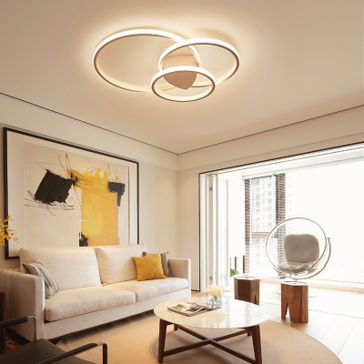 Loops Flush Ceiling Light Minimalist Acrylic Led Ceiling Flush Mount Light for Bedroom