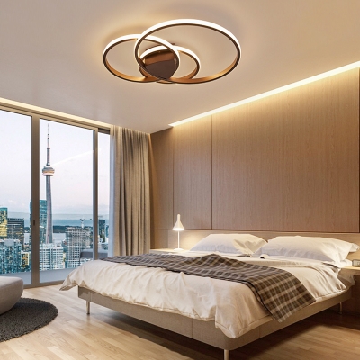 Loops Flush Ceiling Light Minimalist Acrylic Led Ceiling Flush Mount Light for Bedroom