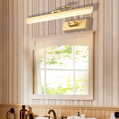 Rotatable Gold/Chrome Bathroom Fixtures Contemporary Acrylic and Metal Sconce Lights with White/Warm White Lighting