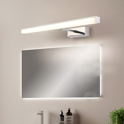 Silver/Black LED Wall Light Fixtures Modern Metal Acrylic Sconce Wall Lamps for Bedroom Bathroom
