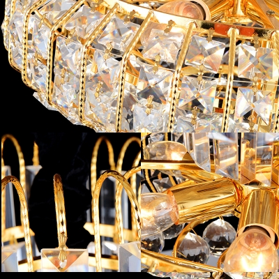 Unique Crystal Fringe Pendant Chandelier Modern Large Crystal Ball Chandelier Light for Living Room