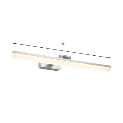 Modern Swing Arm Wall Light Fixture Acrylic Led Vanity Mirror Light for Bathroom