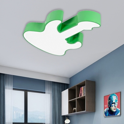 Acrylic Guitar Flush Mount Ceiling Light Modern Colorful Integrated Led Ceiling Lamp