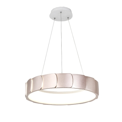 Drum Led Suspension Light 1 Light Modernism Metal Pendant Lighting for Bedroom