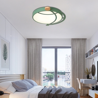 Metal Round Ceiling Flush Mount Light Nordic Integrated Led Ceiling Light for Living Room