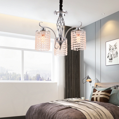 Novelty Chandelier Light Traditional Metal Crystal Ceiling Chandelier for Living Room Bedroom