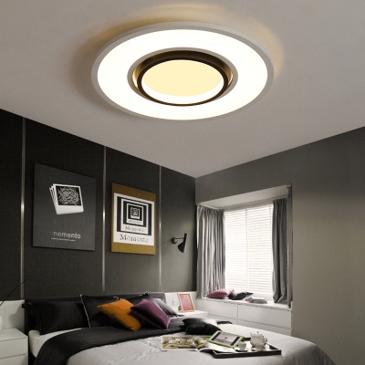 Acrylic Ultra Thin Flush Light with Round Design Contemporary Led Flush Mount