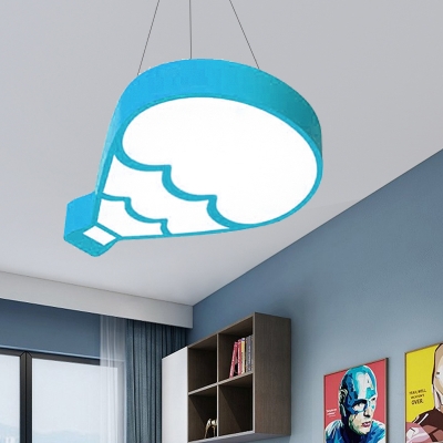 Hot Air Ballon Ceiling Light Modern Kids Metal Led Flush Ceiling Lamp with Acrylic Diffuser