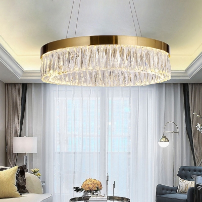 Round Crystal Hanging Ceiling Lights, Round Hanging Light Fixture