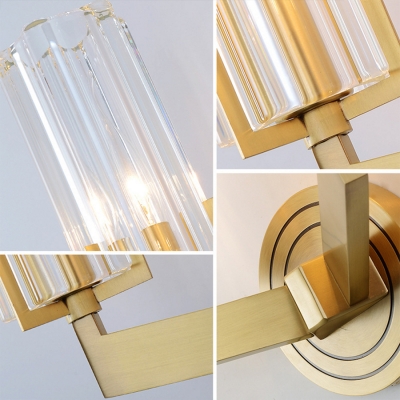 Brass Wall Sconce Lighting Mid Century Modern Metal 1/2 Light Wall Lamp Sconce for Foyer