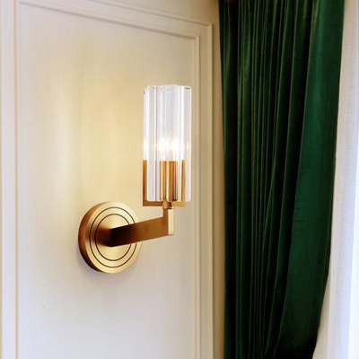 Brass Wall Sconce Lighting Mid Century Modern Metal 1/2 Light Wall Lamp Sconce for Foyer