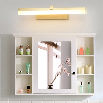 Linear Wall Sconce Light Minimalist Metal Led Bathroom Vanity Light with Diffuser