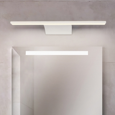 White Linear LED Wall Lamp Modern Acrylic and Metal Sconce Wall Lighting for Vanity Bathroom