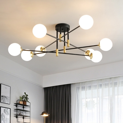 Sputnik Semi Flush Mount with Sphere 