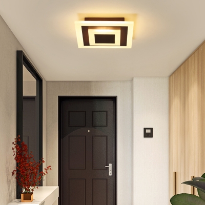 Acrylic Round/Square Ceiling Lamp Minimalist Led Flush Mount Ceiling Light for Hallway