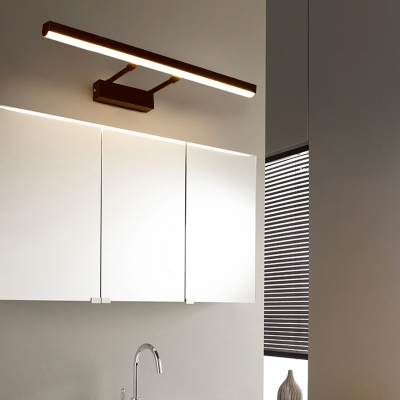 Black/Chrome Linear Wall Sconce Modern Acrylic Extendable Wall Lights with White/Warm Lighting