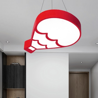 Hot Air Ballon Ceiling Light Modern Kids Metal Led Flush Ceiling Lamp with Acrylic Diffuser