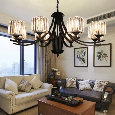 Modern Chandelier Light Fixture Living, Crystal Chandelier Living Room Lamp