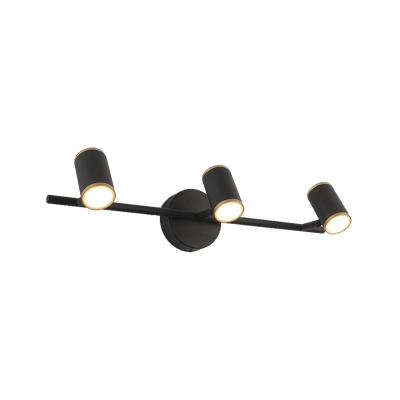 Modern Black/White Sconce Wall Lights Acrylic Metal 3 Heads Wall Mounted Light with Warm/White Lighting for Bathroom