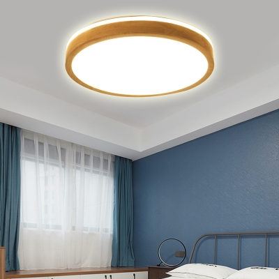 Round Bedroom Ceiling Light Fixture Wood Contemporary Flush Mount In Natural Beautifulhalo Com - Contemporary Flush Mount Ceiling Lights