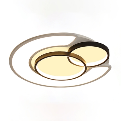 Acrylic Ultra Thin Flush Light with Round Design Contemporary Led Flush Mount