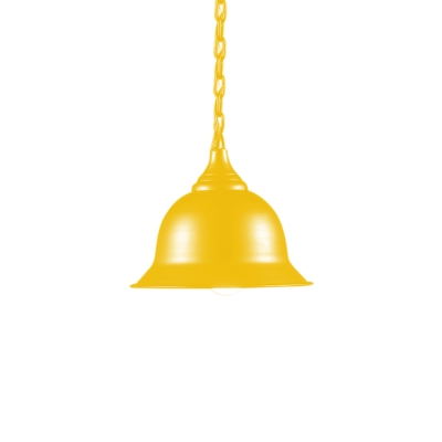 Industrial Retro Bell Pendant Light Fixture Iron 1-Light Chain Hung Pendant for Coffee Shop