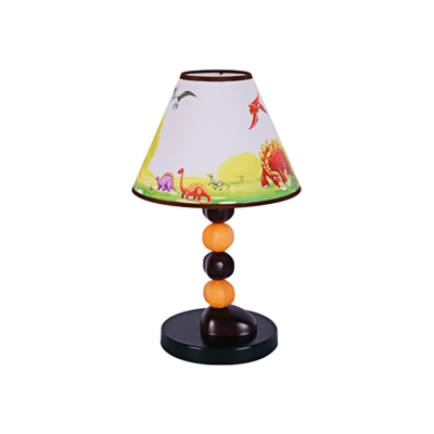 Nautical Table Lamp Fabric and Iron 1 Light Accent Table Lamp with Cartoon Pattern for Kids Room