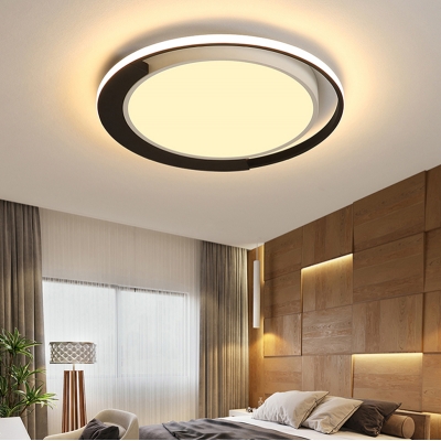 Round Led Surface Mount Ceiling Light Modern Simple White Flush Mount Lighting with Diffuser