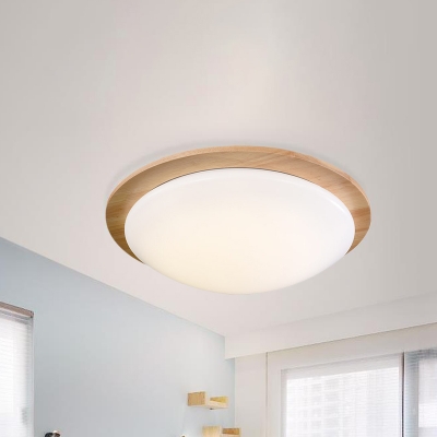 Round Flush Ceiling Light Modernist Acrylic 12