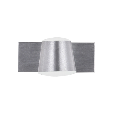 1/2/3 Lights Cone Wall Mount Lamp Modern Metal Stain Silver Led Vanity Mirror Light, Warm/White Light