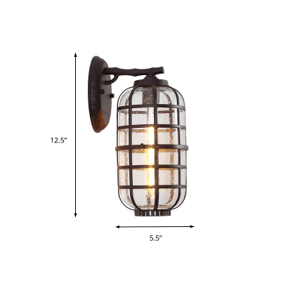 Oval Shade Wall Sconce Outdoor 5.5