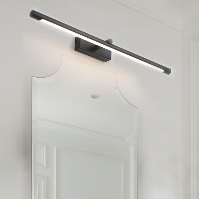Minimalist Tubular Bath Bar Integrated Led Metallic Indoor Vanity Lamp for Bathroom