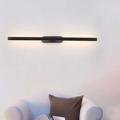 Slim Tube Wall Mounted Lamp Simple Modern Metal Led Vanity Lighting for Bathroom