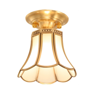 Vintage Bell/Gourd Flush Ceiling Light 6