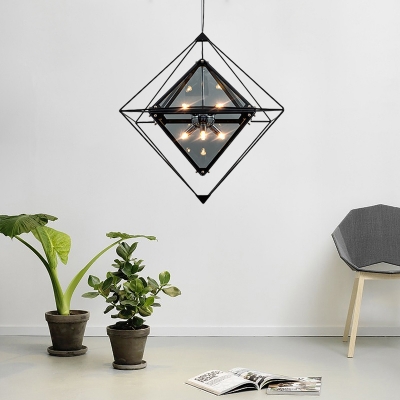 Amber/Smoke Glass Hanging Lamp Nordic Style 8