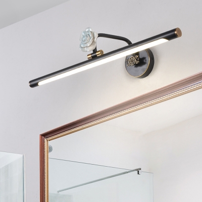 Black/Aged Brass Linear Wall Lighting Modern Metal Led Vanity Light for Bathroom, 14