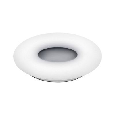 Contemporary Circle Square Flush Ceiling Light Acrylic White Led