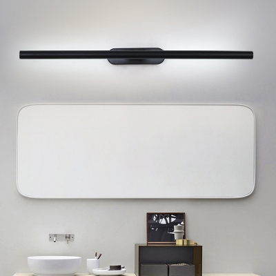Slim Tube Wall Mounted Lamp Simple Modern Metal Led Vanity Lighting for Bathroom