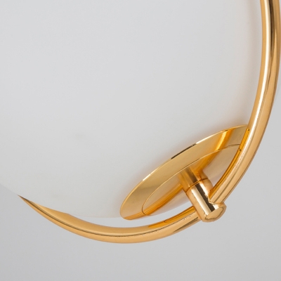 Nordic Waterdrop Pendant Lamp Black/Brass/Gold Metal 1 Light 7