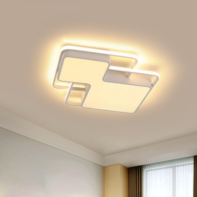 Silica Gel Geometric LED Flush Mount Lamp 18