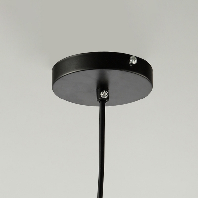 Cylinder Bedroom Hanging Light Fixture Smoke Gray 1 Head Postmodern Pendant Lighting