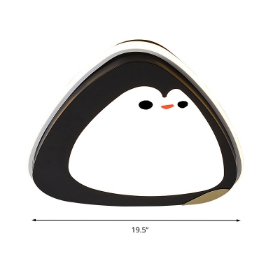 Black Penguin Ceiling Flush Mount Cartoon 16