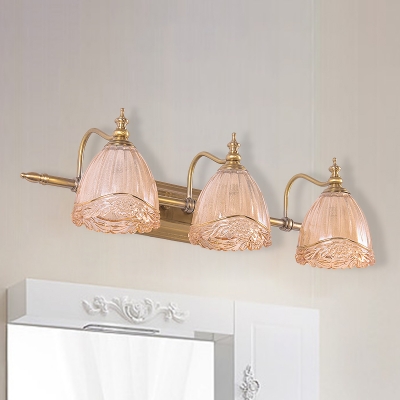 Bulbs Bathroom Vanity Lamp, Antique Gold Bathroom Light Fixtures