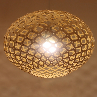 Wooden Globe Pendant Light Nordic Style 1 Head 16
