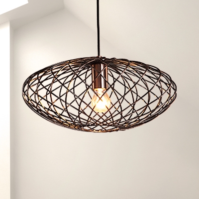 Metal Wire Mesh Ceiling Lamp Industrial Stylish 7